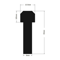 61-240-0 MODULAR SOLUTIONS SLIDE PROFILE PROFILE GUIDE 40MM, 2M